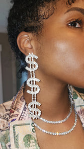 "Never Enough Money" Earrings