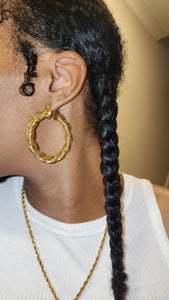 Luxe Twisted Hoops