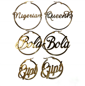 Custom Name Hoops