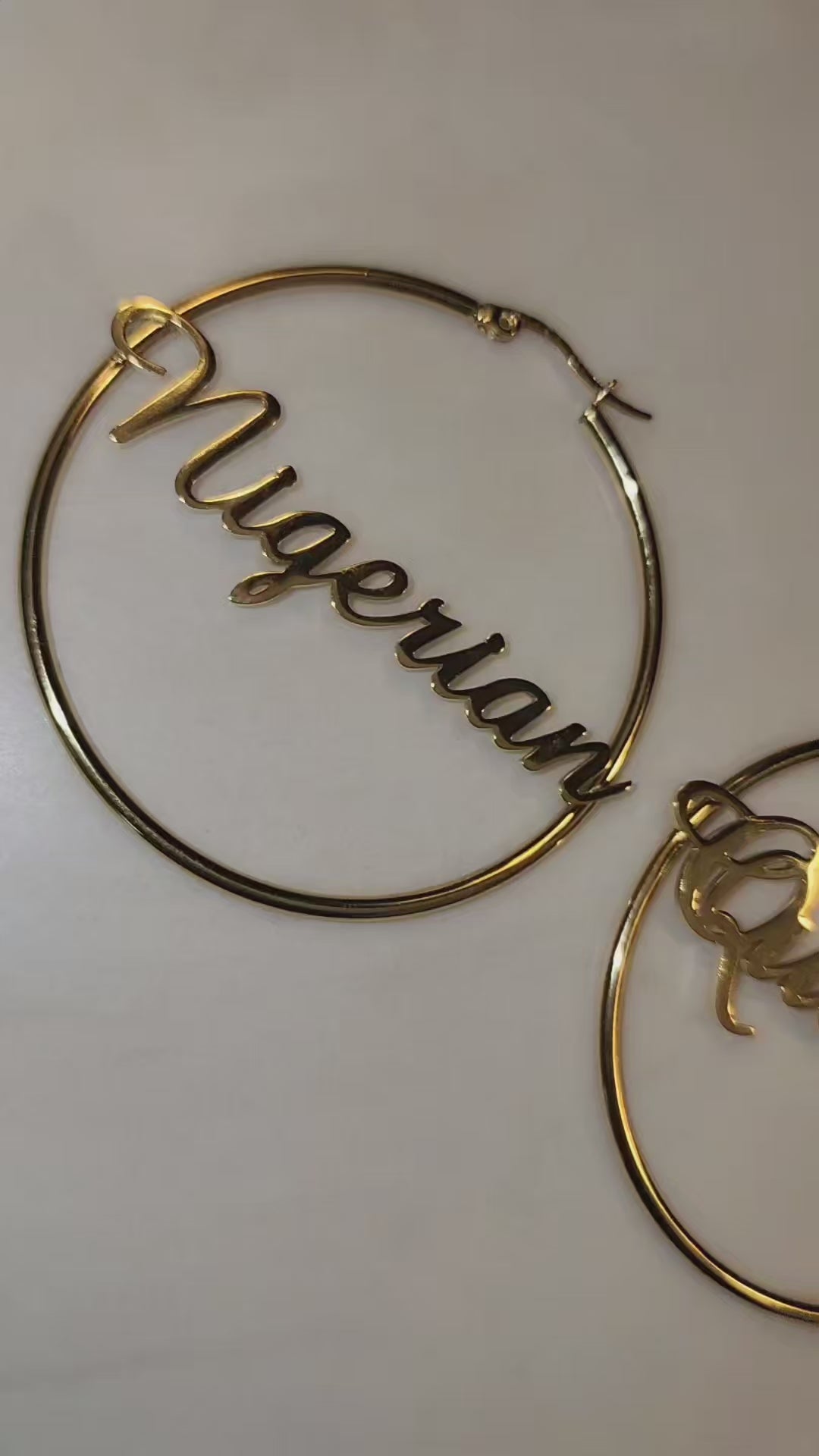 Custom Name Hoops